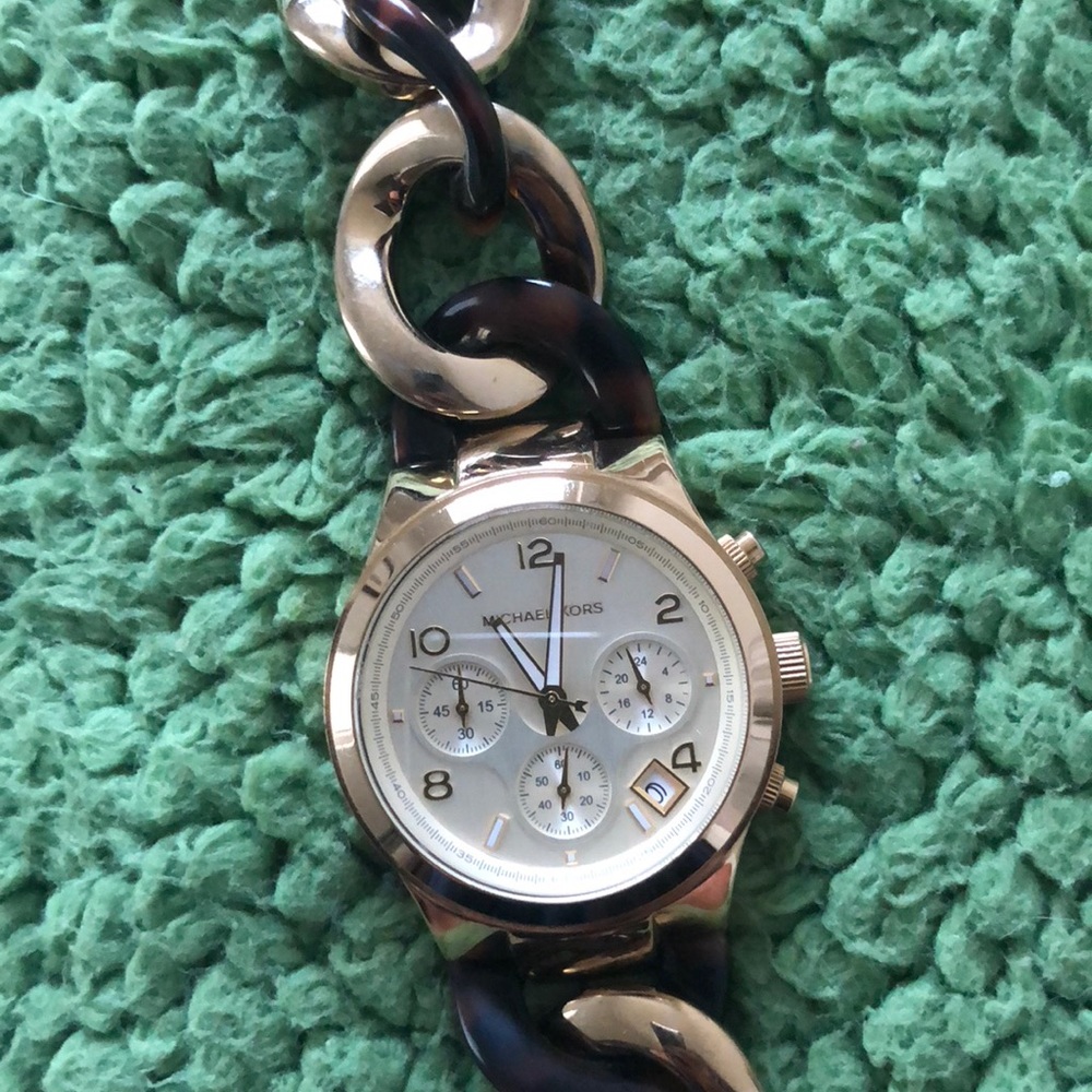 Tortoise Michael Kors watch